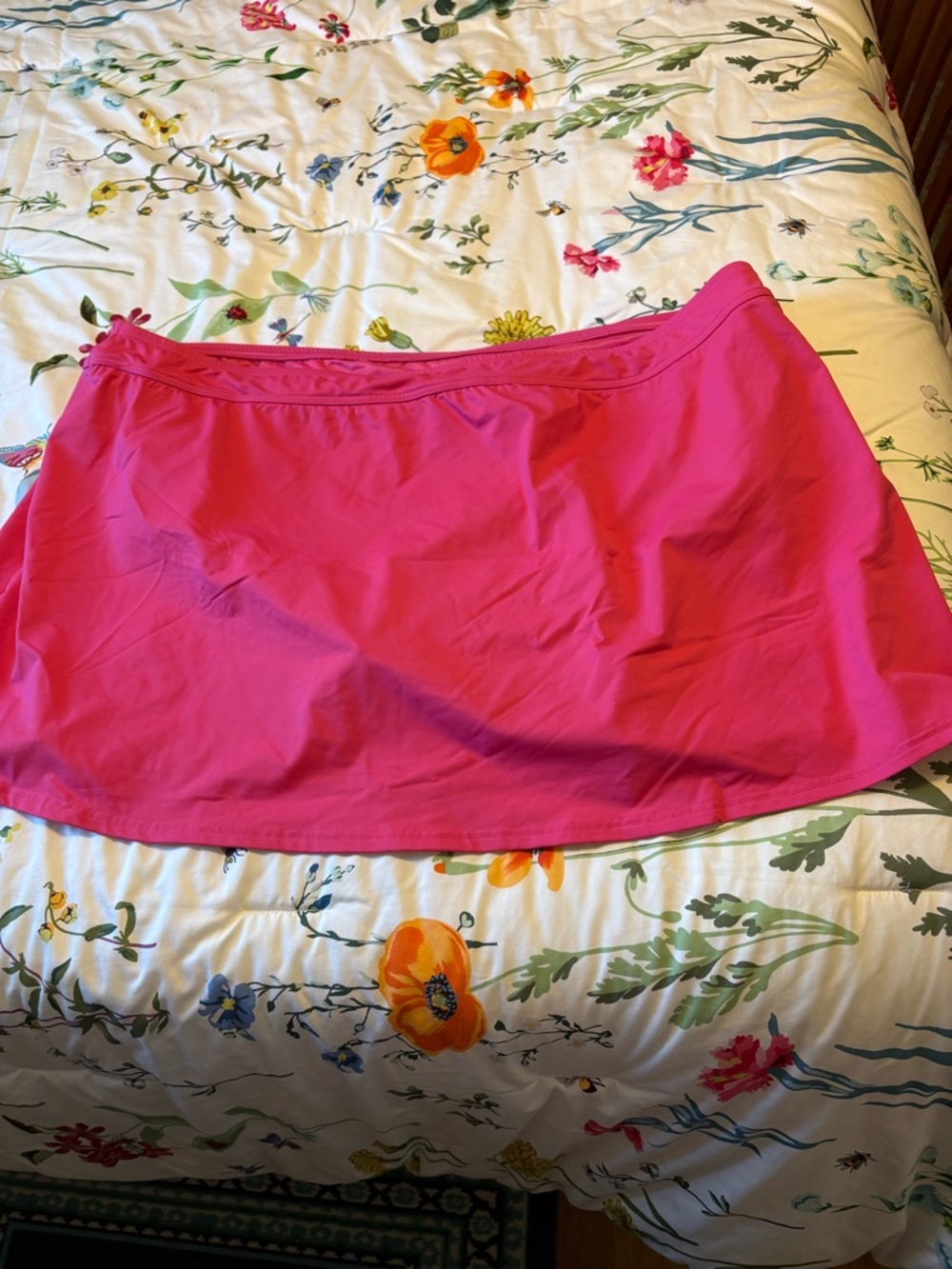 Lands' End Bright Pink Swim Skort
